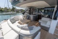 Luxurious 2025 Princess S65 yacht interior with elegant seating and modern design.