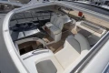 Luxurious 2018 Princess V40 yacht interior with elegant seating and modern design.