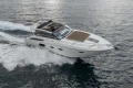 2014 Princess V39 yacht cruising on open water.