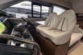 Interior of 2025 Princess F50 yacht with luxurious seating.