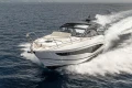 2023 Princess V50 Open yacht cruising on open water, showcasing sleek design and performance.